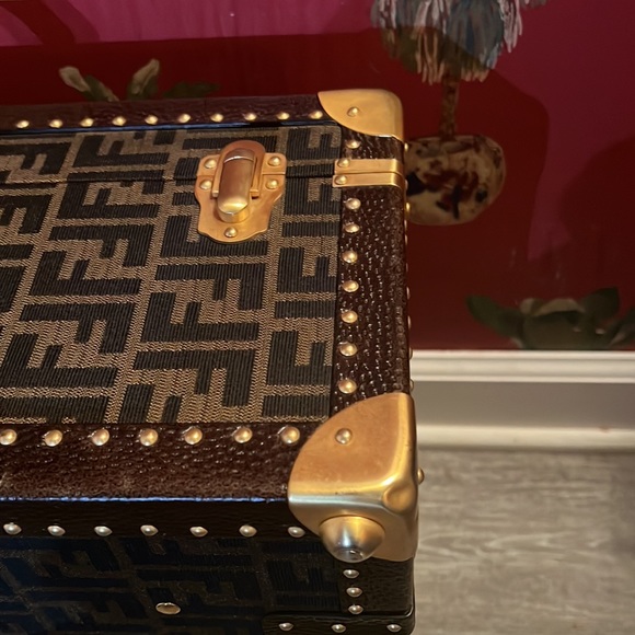 Fendi unisex FF Zucca monogram logo luggage trunk briefcase bag !collectable! - Picture 12 of 17